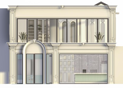 Ticari Binalar İçin Poliüretan Pilaster Sütun ve Kemerli Dış Cephe Modelleri