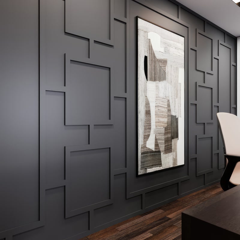 Modern Mimari İçin Geometrik Formlu Poliüretan Duvar Çıtaları