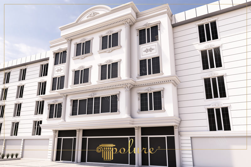 Bina Dış Cephe Poliüretan Kaplama ve Dekoratif Pilaster Sütunları