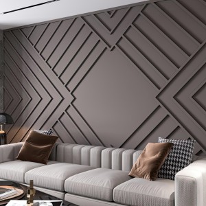 Modern Salonlar İçin Geometrik Desenli Poliüretan Duvar Çıtası