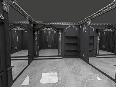 Koyu Renkli Mağazalarda Poliüretan Sütun ve Duvar Paneli Çözümleri