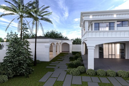 Modern Villa Poliüretan Sütun, Kemer ve Cephe Kaplama Modelleri