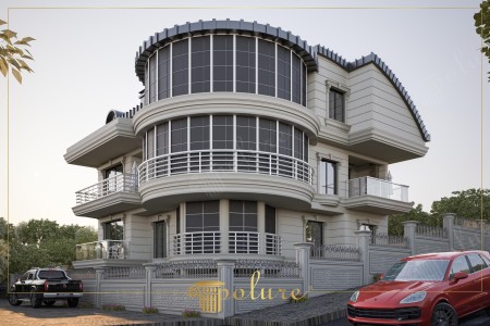 Modern Villalarda Kavisli Poliüretan Söve ve Kat Silmesi Tasarımları