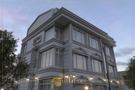Poliüretan Gri Cephe Söveleri ve Pilaster Uygulamaları