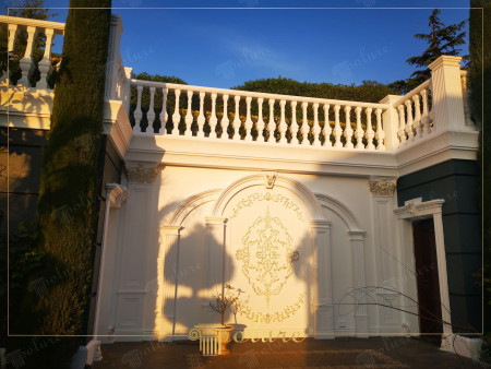 Poliüretan Kemer, Motif ve Pilaster Sütunlarla Dekoratif Duvar Tasarımı