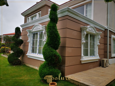 Modern Villa Dış Cephe Poliüretan Söve ve Taç Modelleri