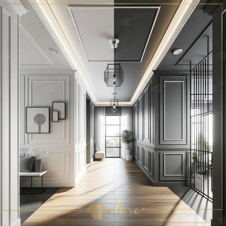 Poliüretan Çıtalarla Zenginleştirilmiş Koridor Tasarımı