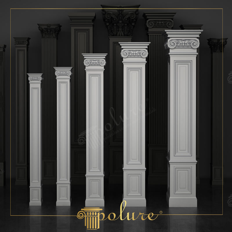Poliüretan İyon Başlıklı Panelli Pilaster Sütunlar