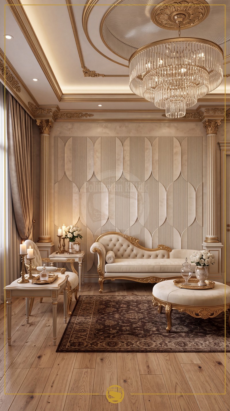 Korint Başlıklı Pilaster ve Poliüretan Duvar Paneli Uyumu