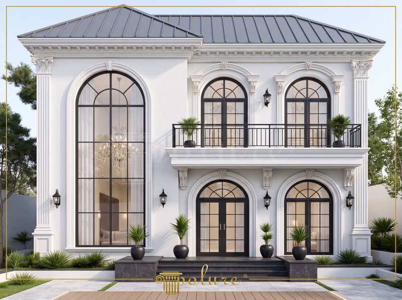 Klasik Dokunuşlu Binalar İçin Dekoratif Poliüretan Dış Cephe