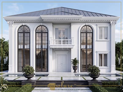 Beyaz Villa Projelerinde Dekoratif Poliüretan Cephe Tasarımı