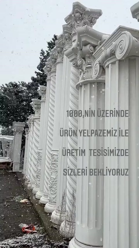 4 Mevsim Uyumlu Poliüretan Dekoratif Ürünler ve Sütun İmalatı