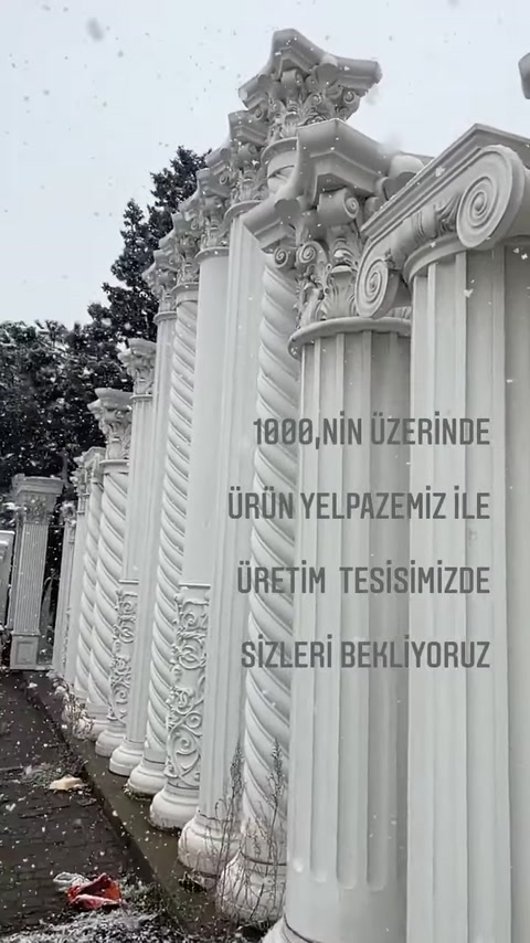 4 Mevsim Uyumlu Poliüretan Dekoratif Ürünler ve Sütun İmalatı