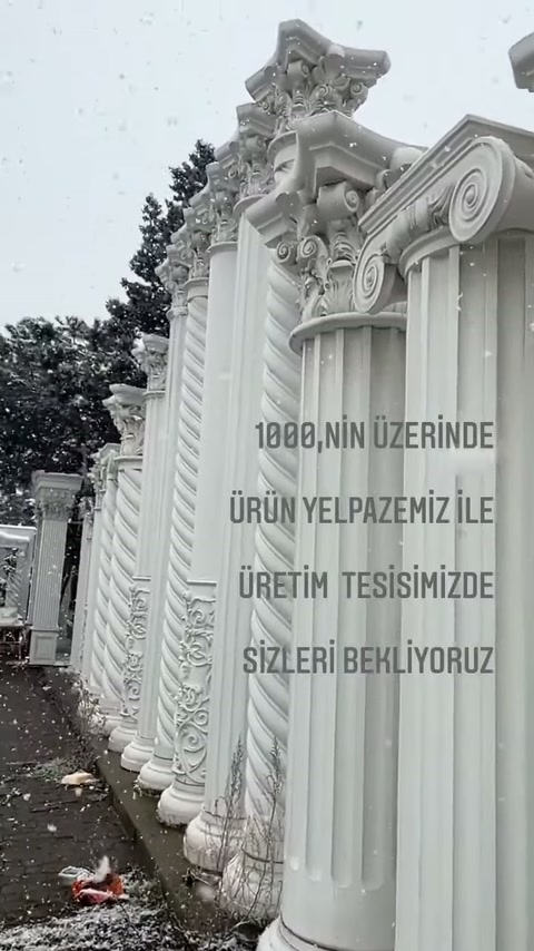 4 Mevsim Uyumlu Poliüretan Dekoratif Ürünler ve Sütun İmalatı