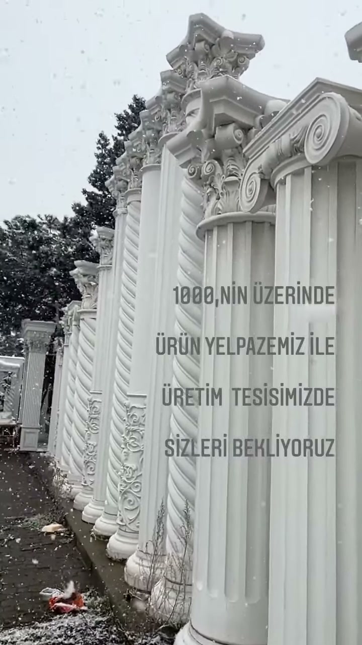 4 Mevsim Uyumlu Poliüretan Dekoratif Ürünler ve Sütun İmalatı