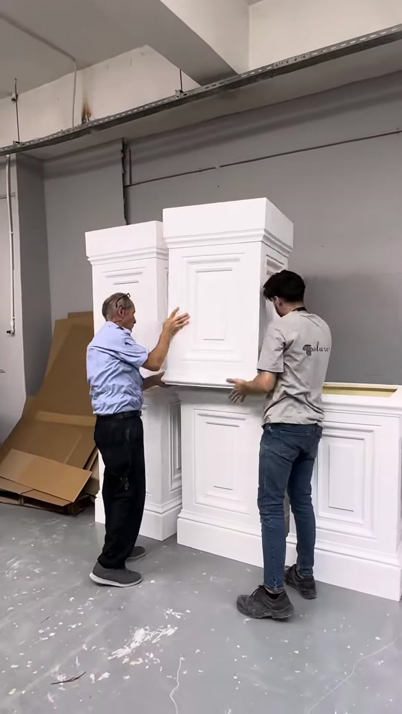 Poliüretan Pilaster Sütun Başlıkları ve İmalat Aşamaları