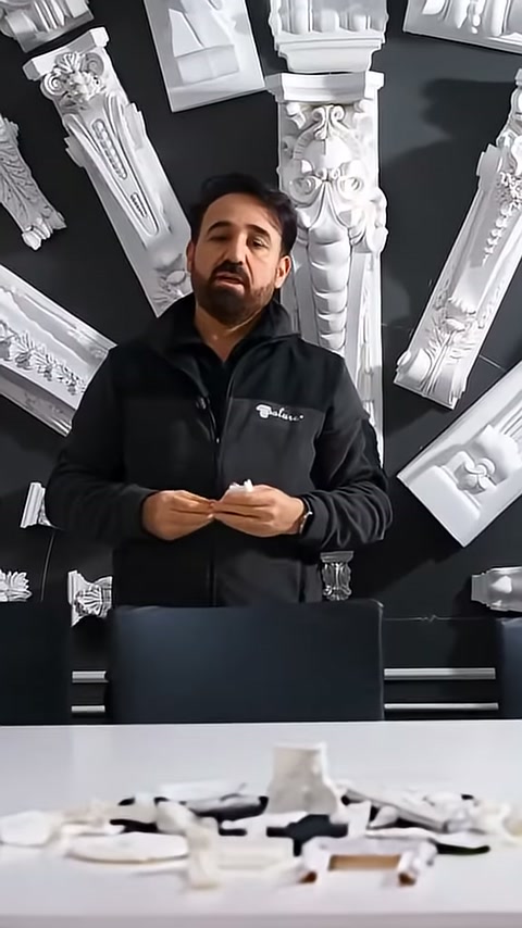 Masadaki numuneler önünde minyatür ürünlerin sunumu tamamlanıyor.