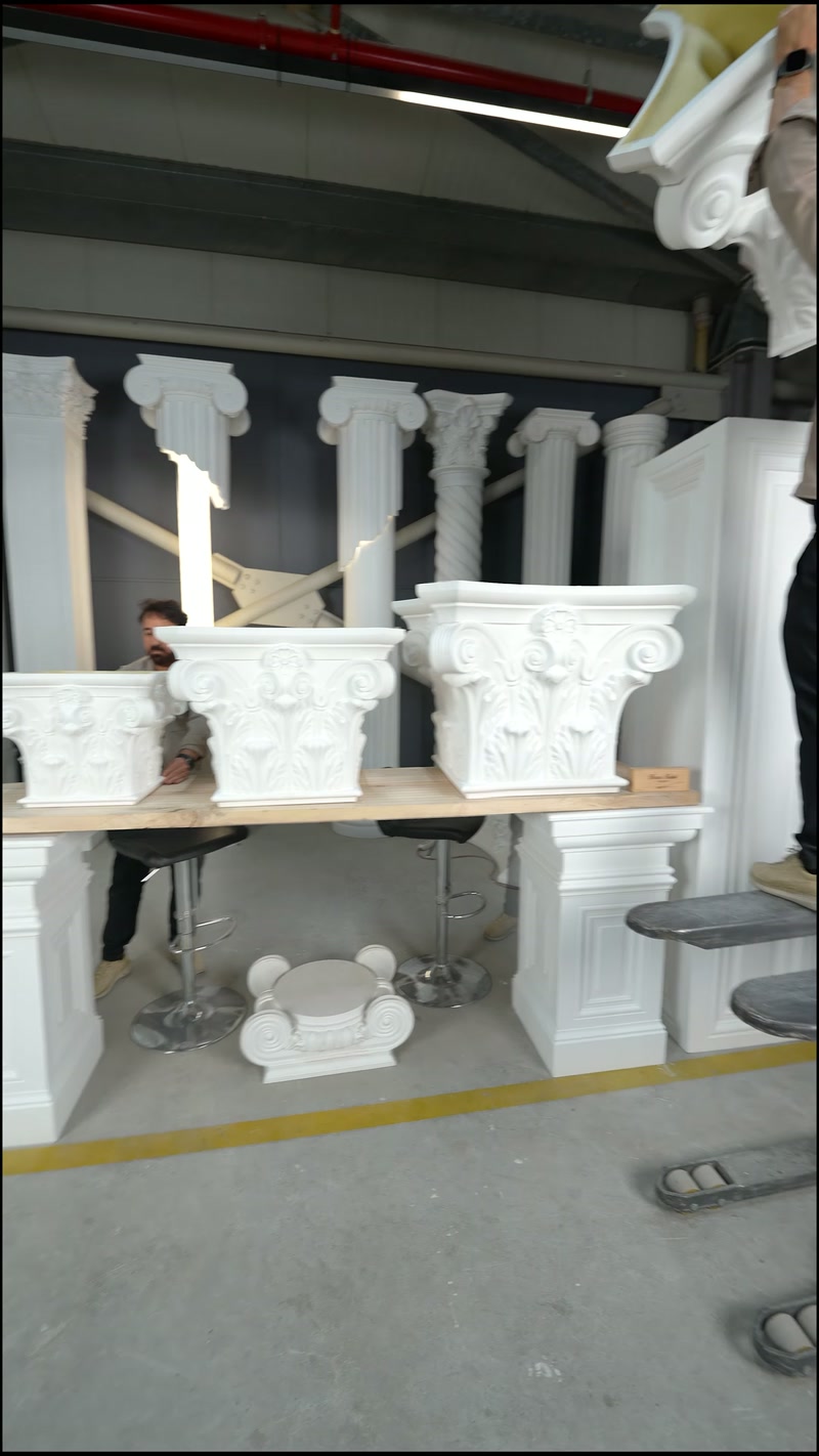 Poliüretan Korint Sütun ve Pilaster Başlıkları