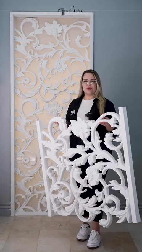 Polure Poliüretan Dekupe Desenli ve Sarmaşık Motifli Panel Modelleri