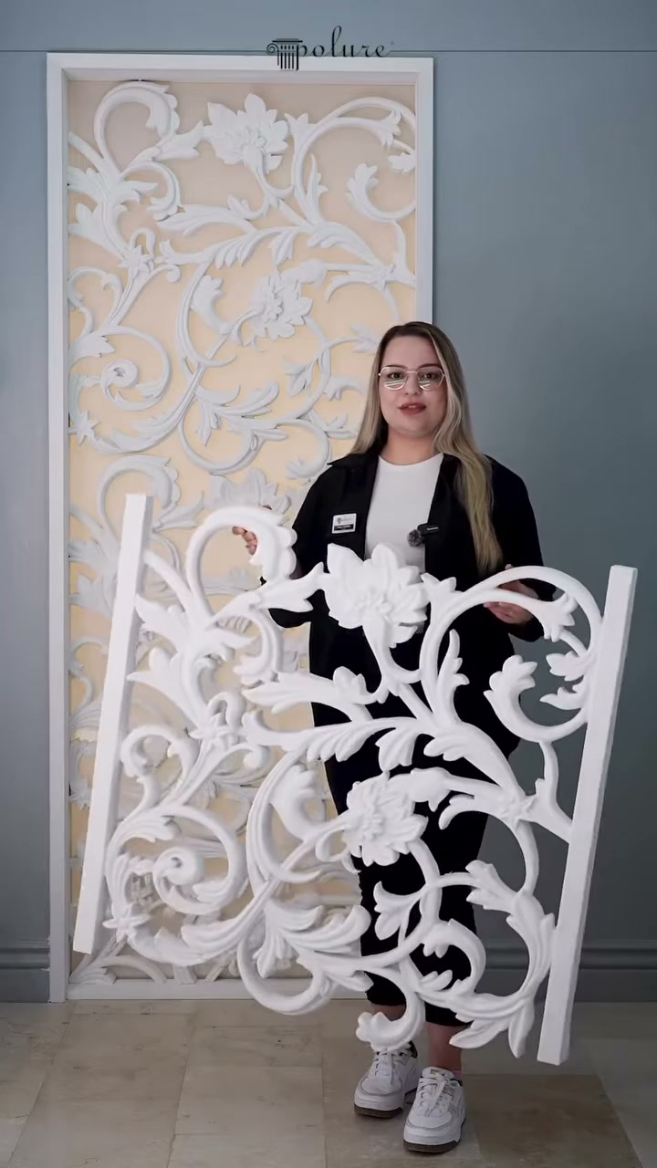 Polure Poliüretan Dekupe Desenli ve Sarmaşık Motifli Panel Modelleri