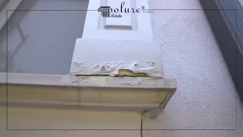 Hasarlı poliüretan söve üzerinde görülen yüzey bozulmaları