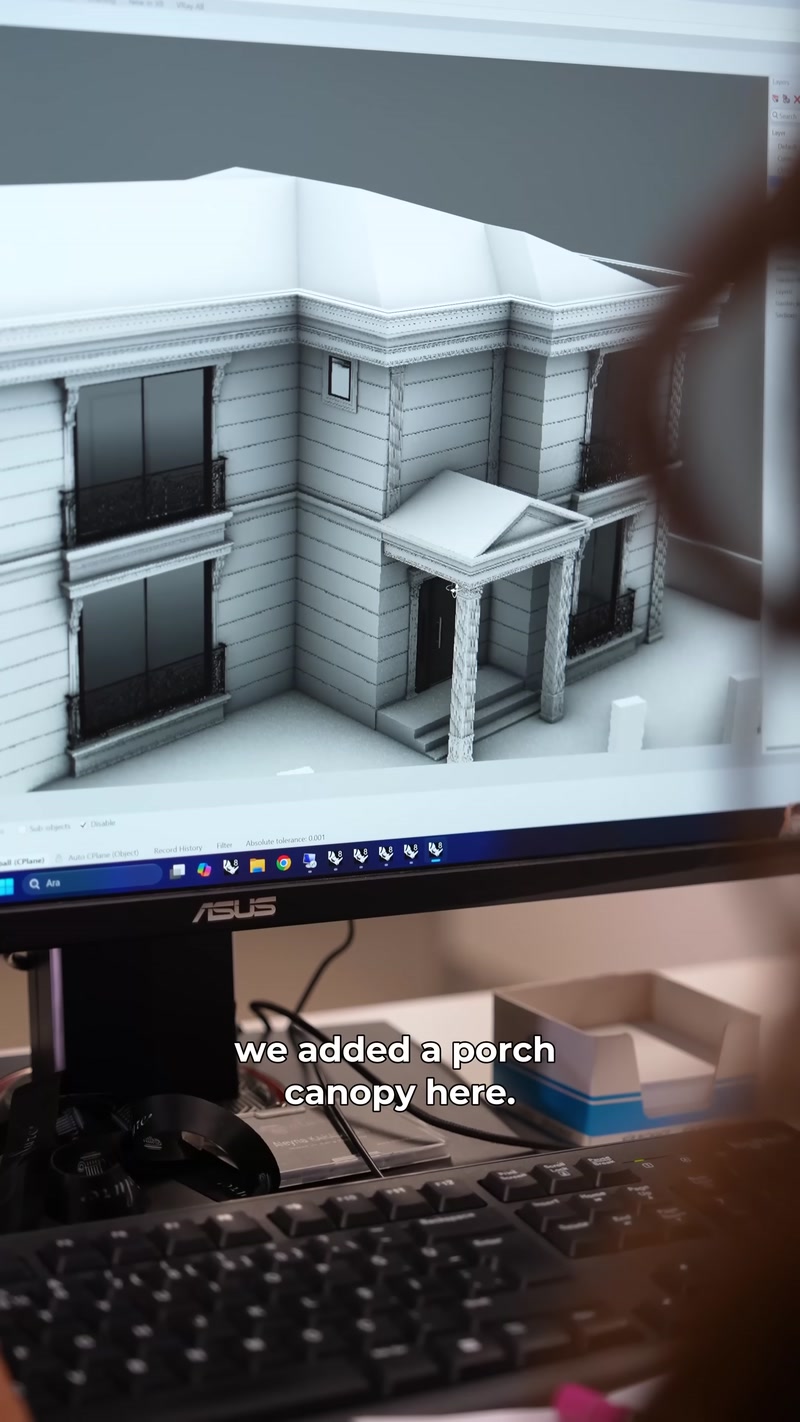 Villa Cephesinde 3D Tarama ve Nokta Bulutundan Birebir Tasarım
