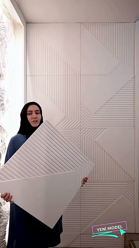 Polure Poliüretan 3D Desenli Paneller ile Dekoratif Duvar Çözümleri