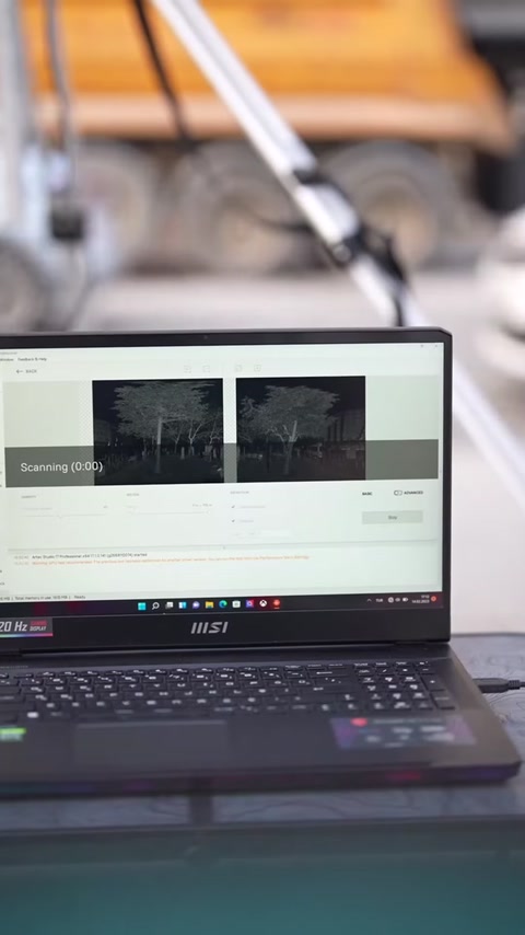 Tarama verilerinin saha bilgisayarında kontrol edildiği çalışma aşaması