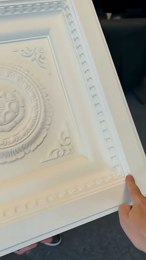 Kare Kaset Kubbe ve Geometrik Poliüretan Tavan Panelleri