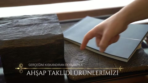 El, katalog yanındaki poliüretan kirişin üst yüzeyini işaret ediyor.