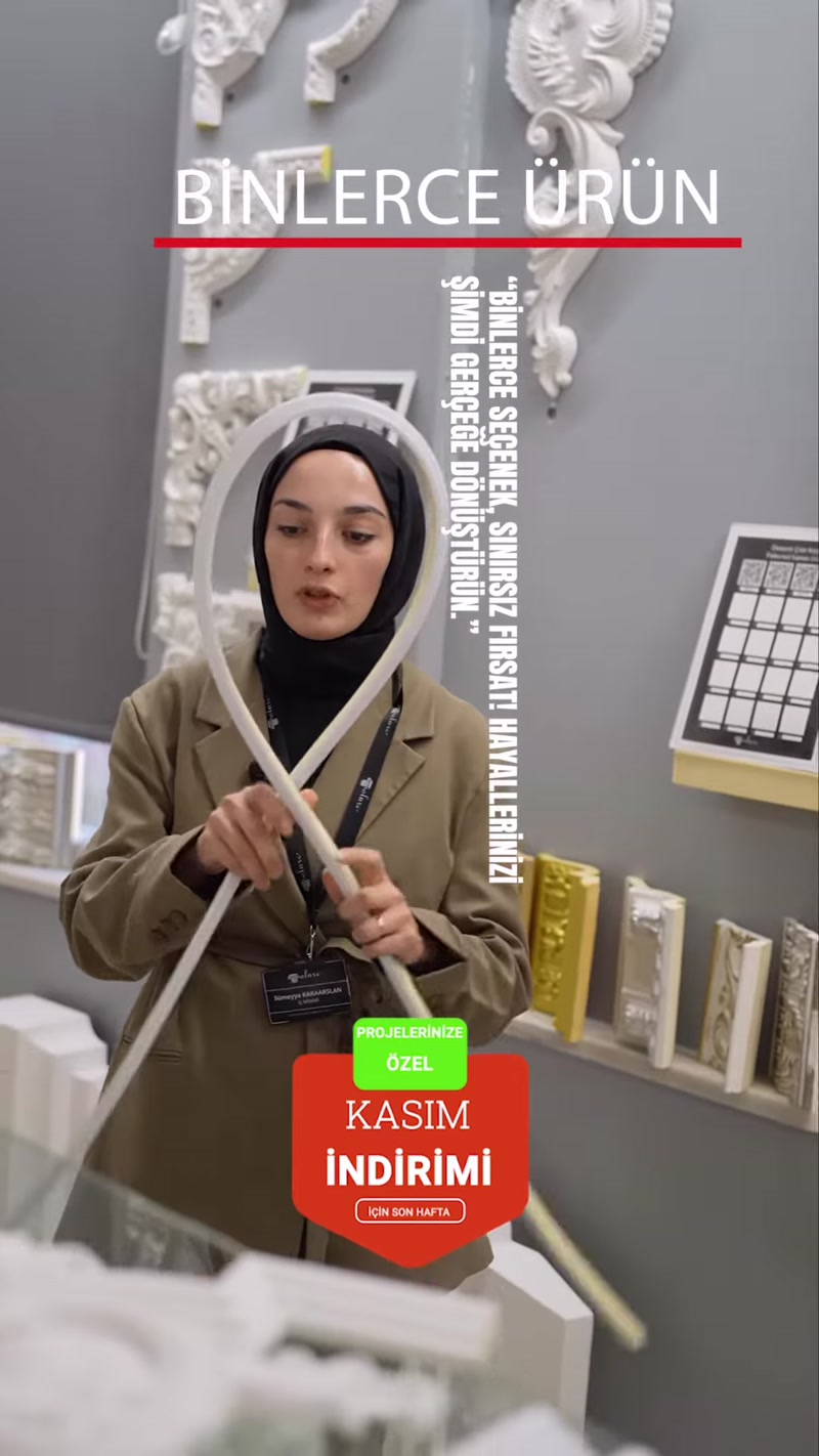 Poliüretan Dekoratif Ürün İmalatı: Sütun, Söve, Kartonpiyer, Çıta ve Kiriş