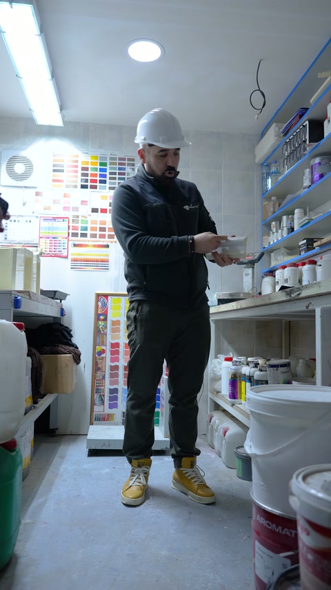 Uzman, iki farklı test parçasını karşılaştırarak özelliklerini anlatıyor
