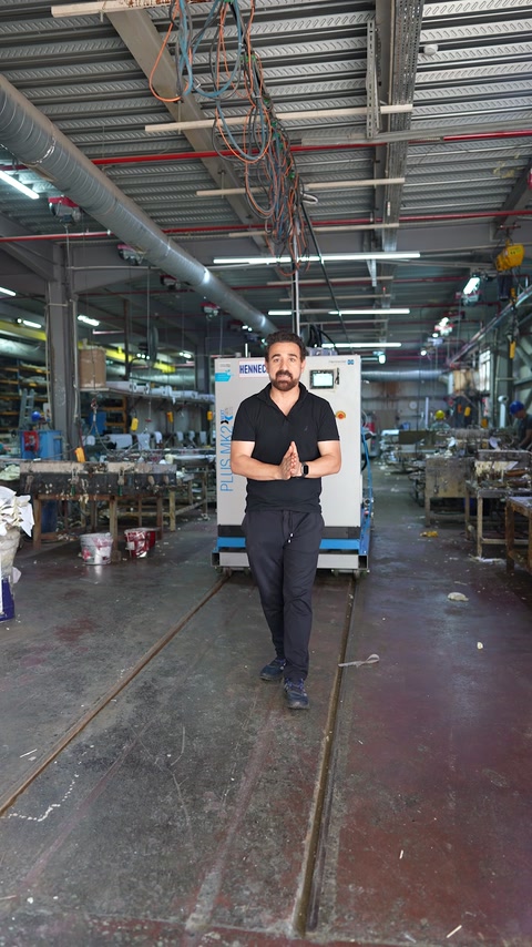 Poliüretan kartonpiyer üretimi fabrika alanında tanıtılıyor