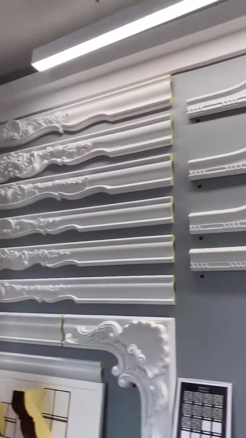 Farklı profil ve motiflere sahip yatay dekoratif çıta örnekleri