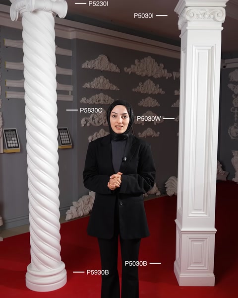 Poliüretan sütun başlıkları ve sütun modelleri hafif ve sağlamdır — 0:13