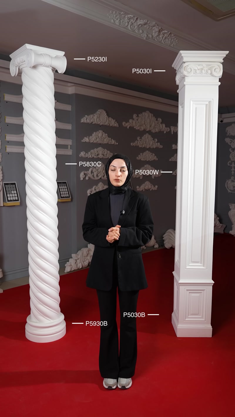 Poliüretan Sütun Başlıkları ve Hafif, Sağlam Sütun Modelleri
