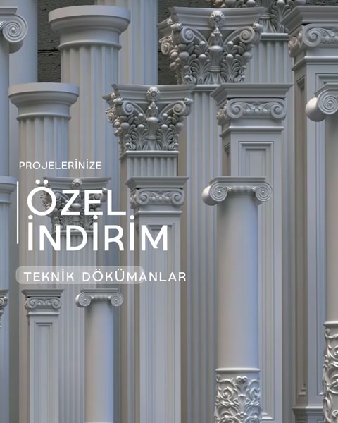 Poliüretan Sütun Modelleri, İmalatı ve Dekoratif Uygulamaları