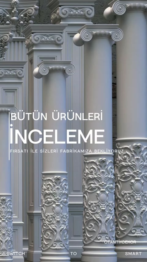 Poliüretan Sütun Modelleri, İmalatı ve Dekoratif Uygulamaları