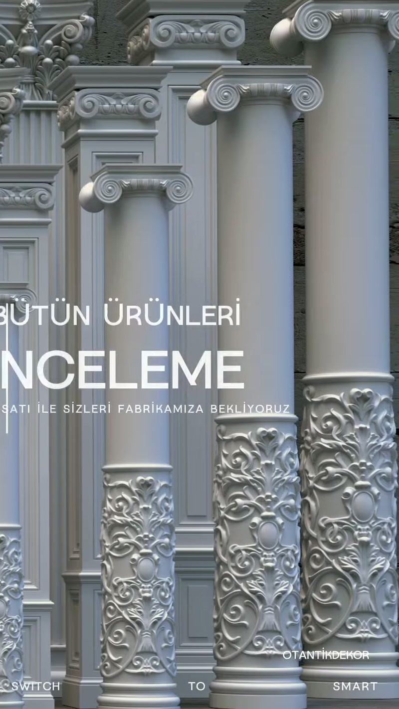 Poliüretan Sütun Modelleri, İmalatı ve Dekoratif Uygulamaları