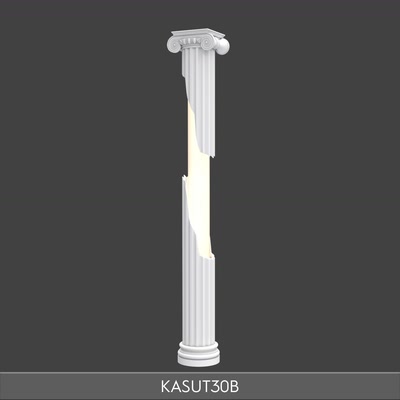 Poliüretan Kırık Formlu Aydınlatmalı Sütun 300 cm (38x47 cm)