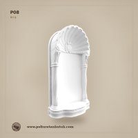 Poliüretan İstiridye Tasarımlı Tonozlu Duvar Nişi 20x52x94 cm