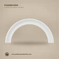 P1456D135VI Dekoratif Poliüretan Yuvarlak Kavis Kemer 14x175x88 cm