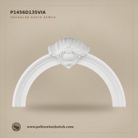 P1456D135VIA Poliüretan İstiridye Motifli Kavis Kemer 27x175x108 cm