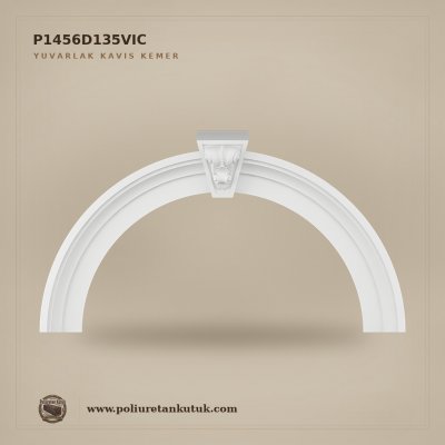 P1456D135VIC Poliüretan Kilit Taşlı Yuvarlak Kavis Kemer 22x175x97 cm