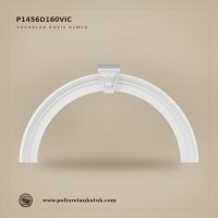 P1456D160VIC Poliüretan Kilit Taşlı Dekoratif Kavis Kemer 200x109 cm