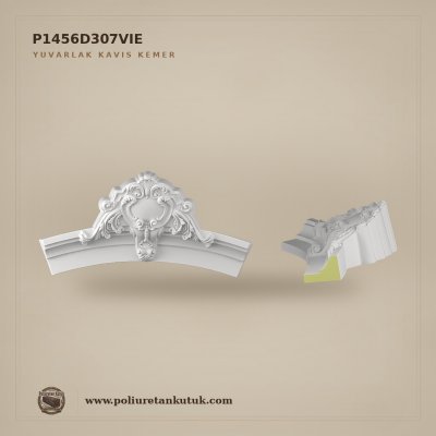 Dekoratif Poliüretan Oymalı Kavis Kemer Modeli 288x1160 mm