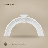 Poliüretan Dekoratif Kilit Taşlı Kavis Kemer 135x77.1 cm
