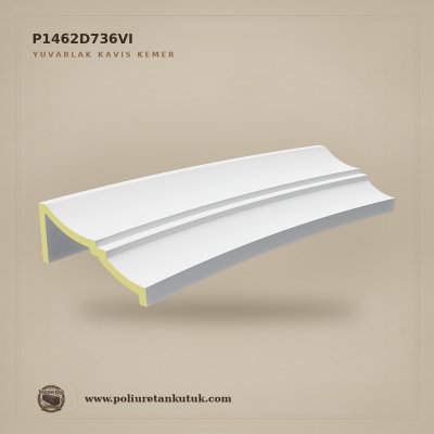 Poliüretan Yuvarlak Kavis Kemer Profili P1462D736VI 184x1287x482 mm