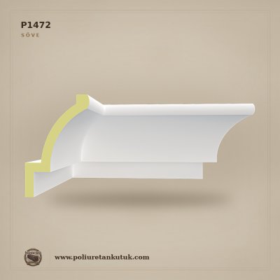 Düz Yüzeyli Poliüretan Söve Profili 19x30 cm