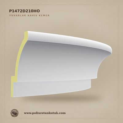 Poliüretan Yuvarlak Kavis Kemer 30x109 cm Düz Profil